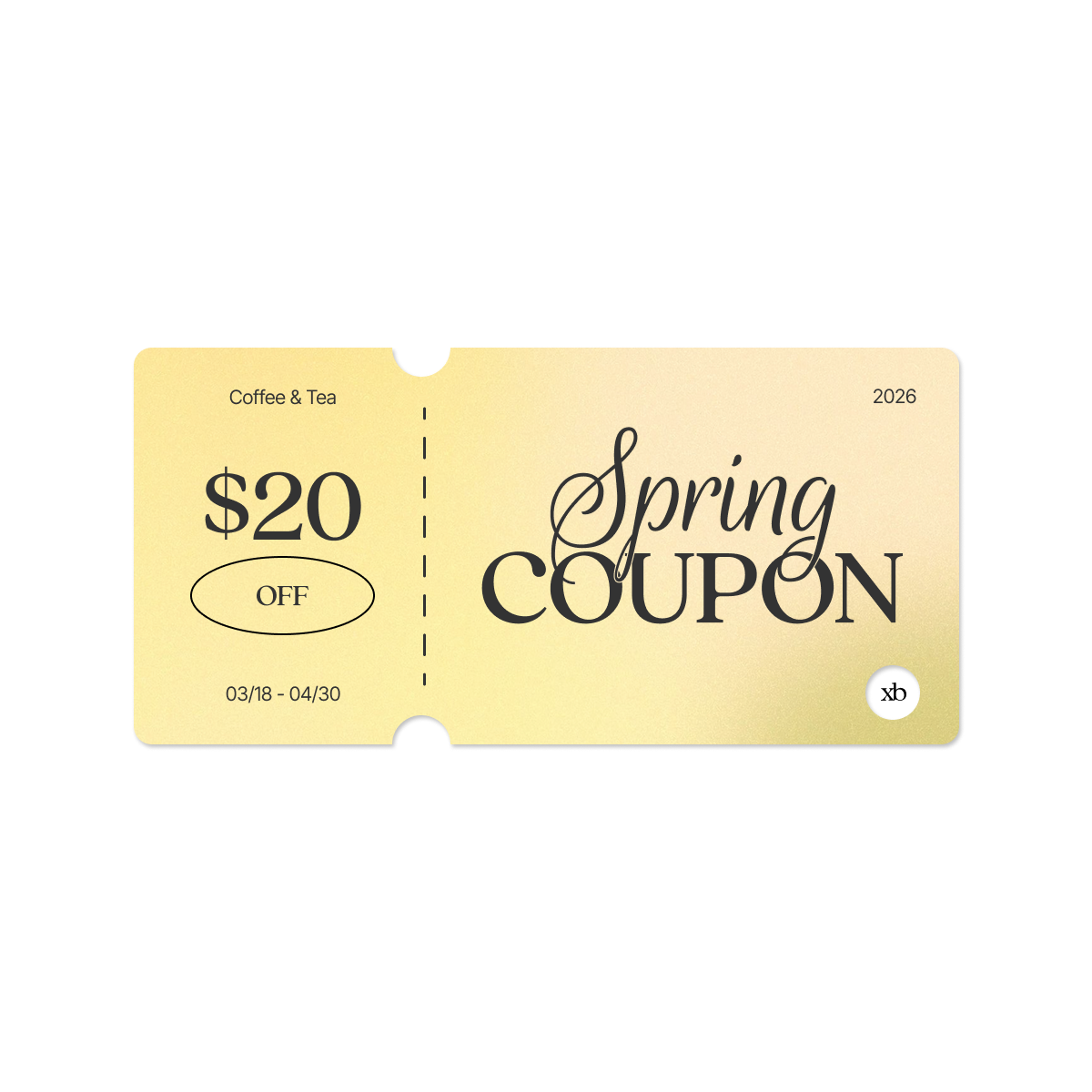 $20 Coffee & Tea Coupon