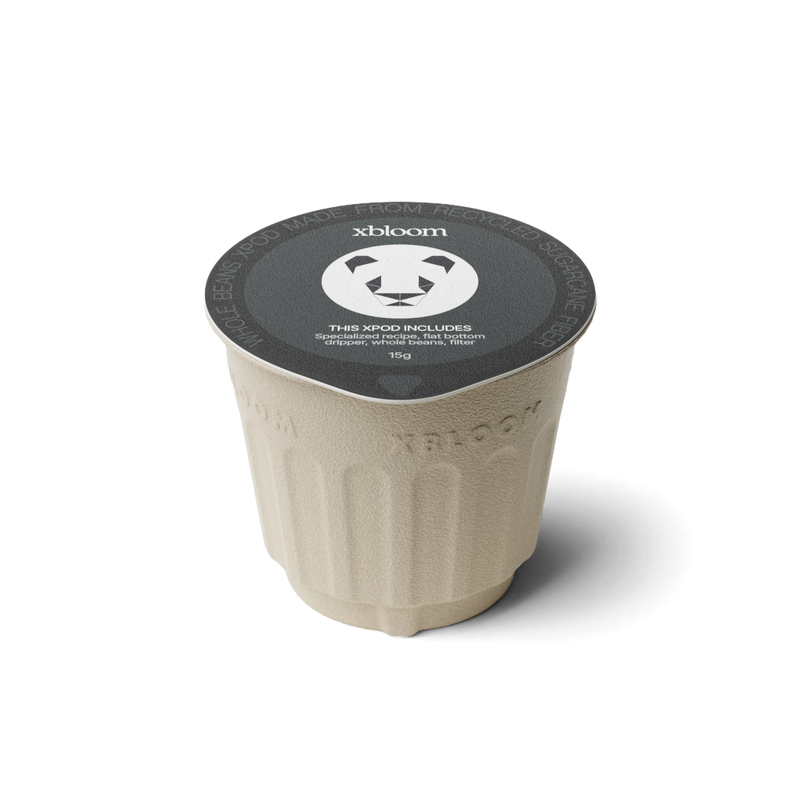 xbloom x Black & White Coffee xpods on a white background