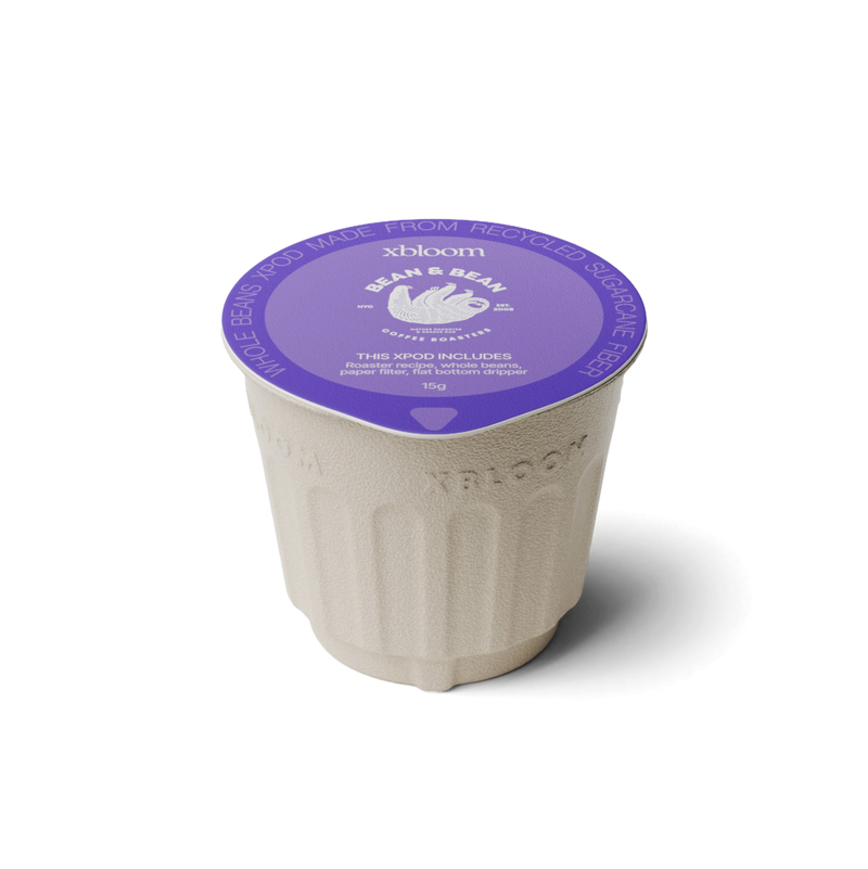 xBloom x Bean & Bean coffee xpod on a white background