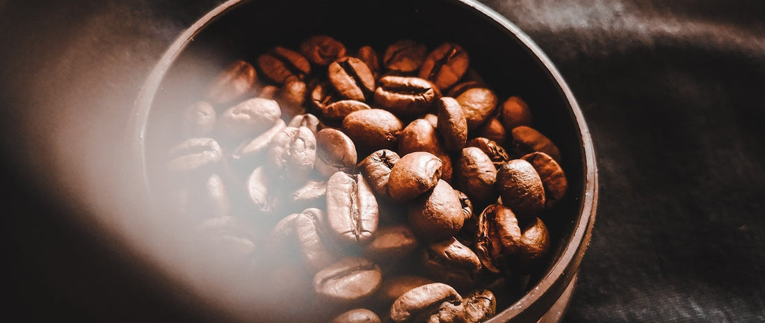 coffee beans in a container
