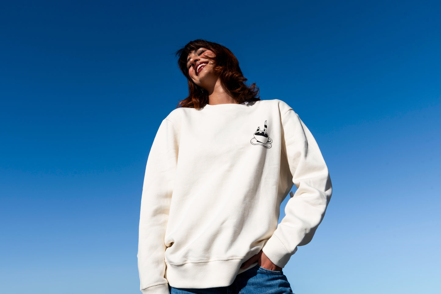 Natural Organic Cotton Crewneck Sweatshirt