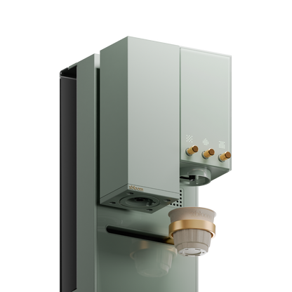 #Sage Green - Gold Knob