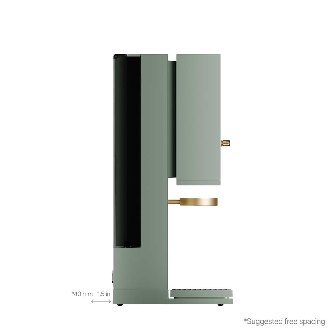 #Sage Green - Gold Knob