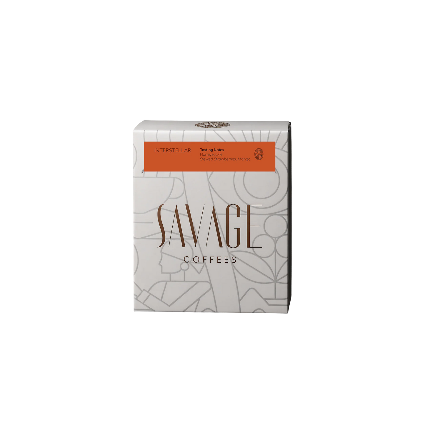 Savage Coffees coffee package on a white background