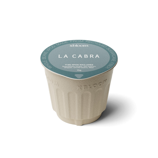 xBloom x La Cabra pod on a white background