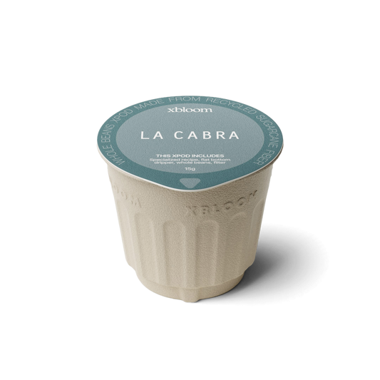 xBloom x La Cabra pod on a white background