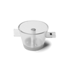 Clear tea dripper  on a white background