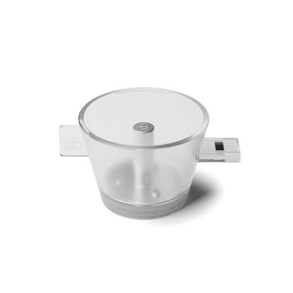 Clear tea dripper  on a white background