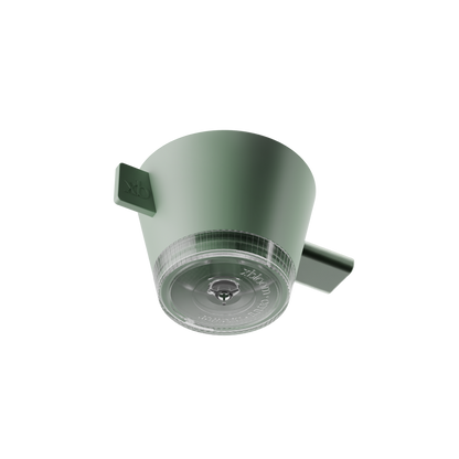 Green tea dripper  on a white background