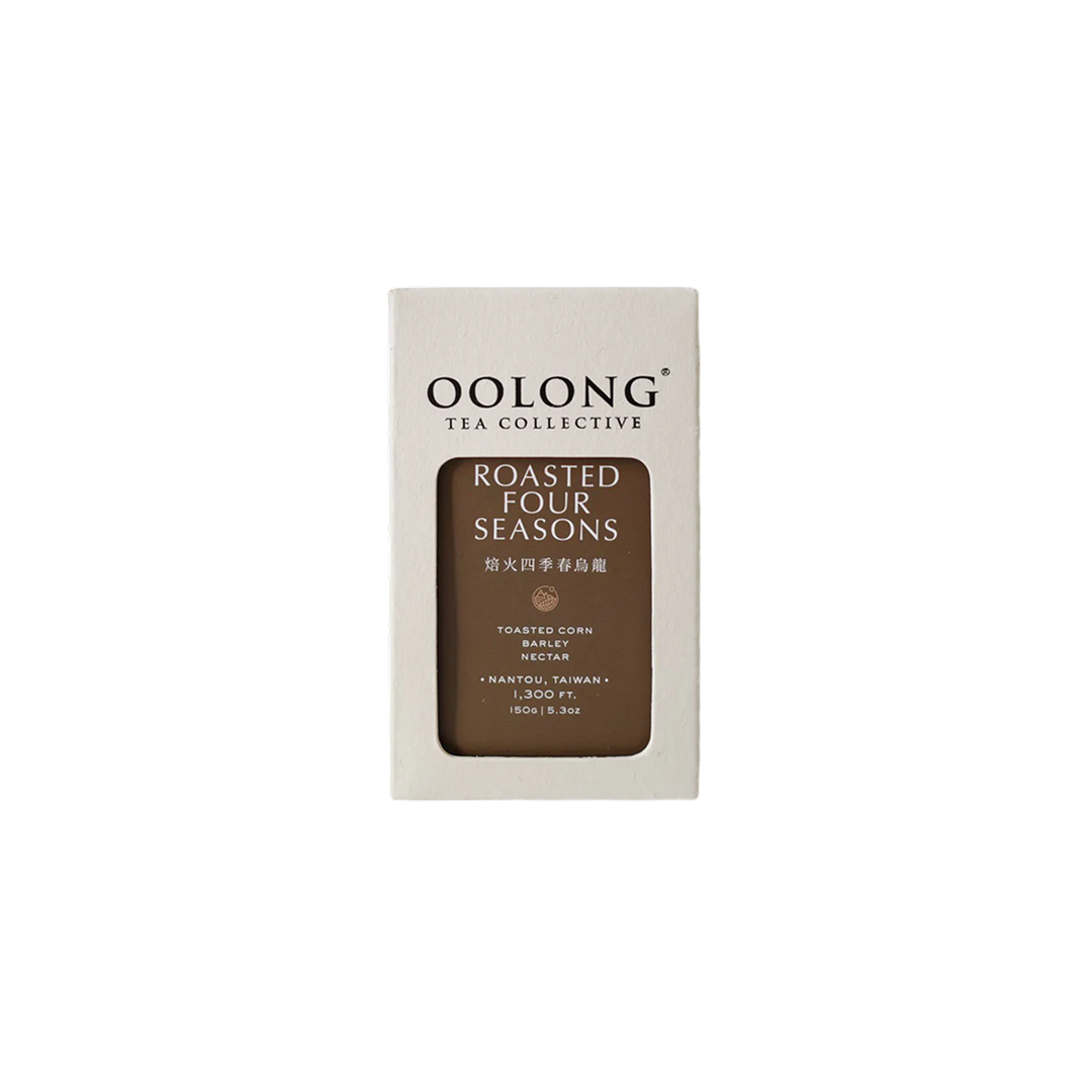 Oolong Tea Collective Roasted Four Seasons tea package on a white background