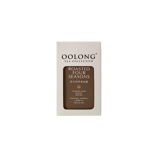 Oolong Tea Collective Roasted Four Seasons tea package on a white background