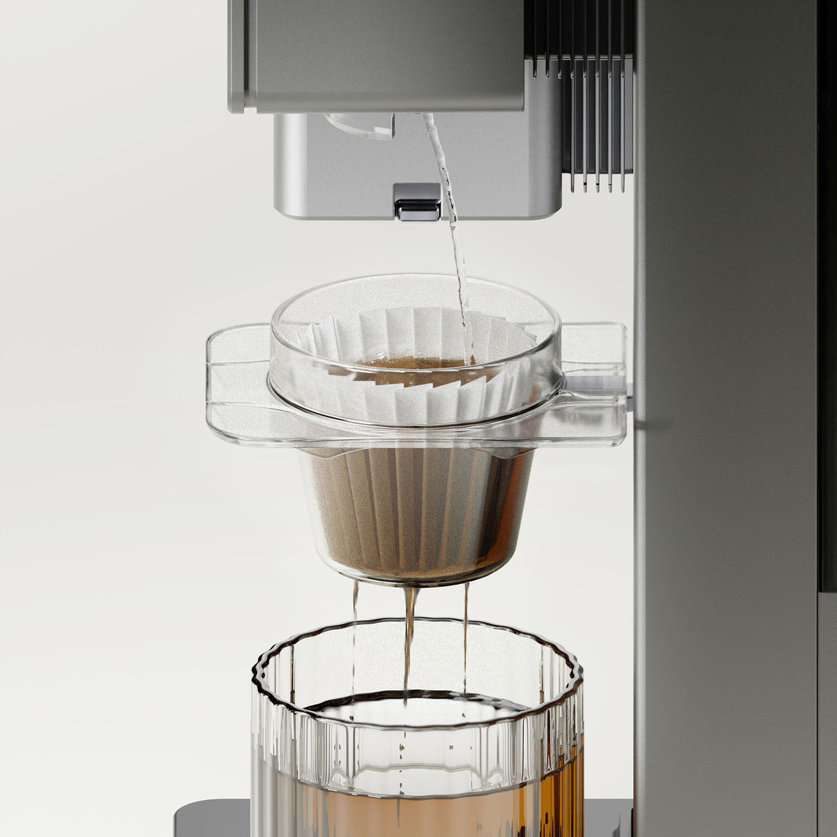 xBloom coffee machine equipped with customized Zemic miniature load cell  for a golden cup of coffee, every time