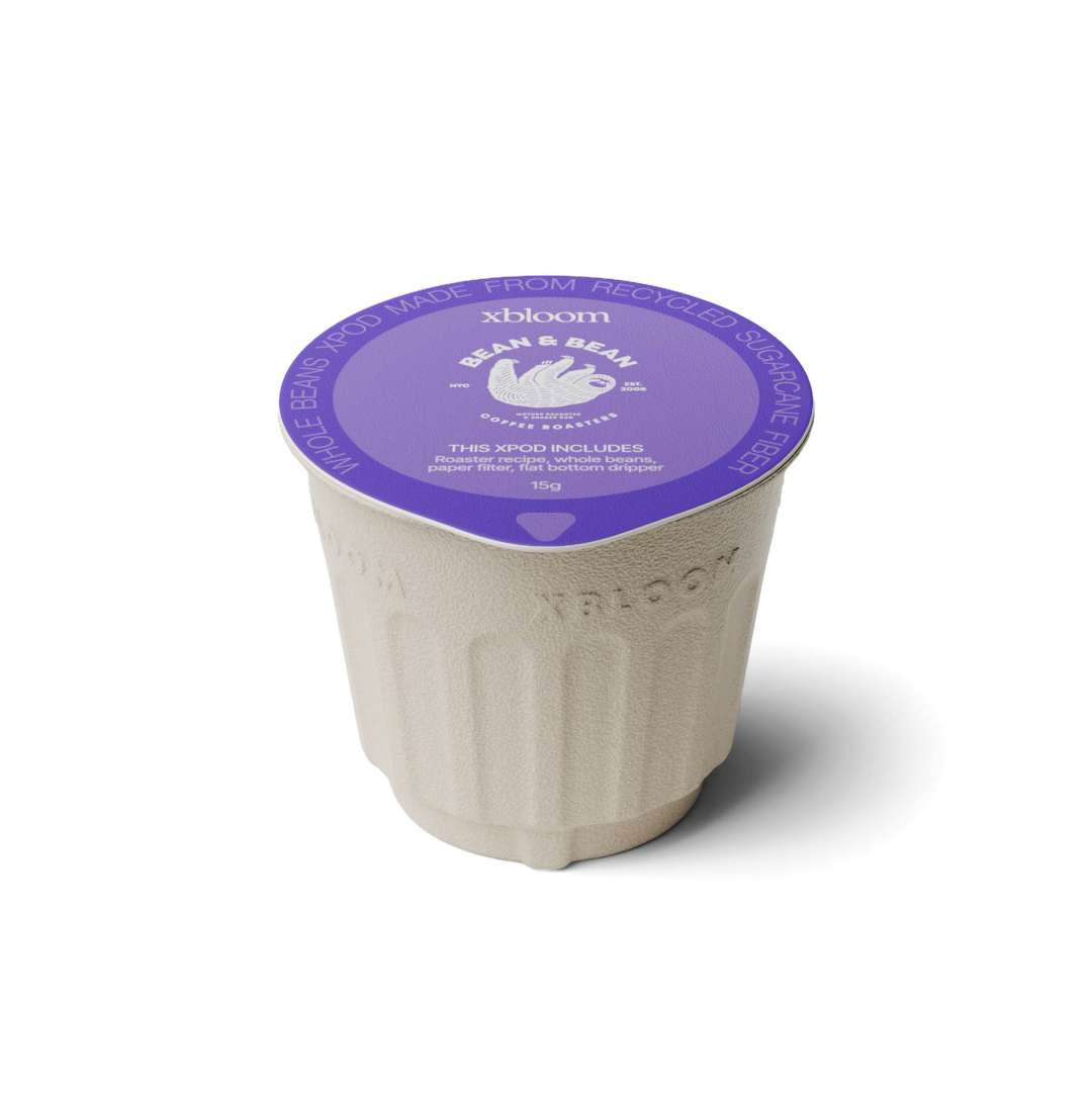 xBloom x Bean & Bean coffee xpod on a white background