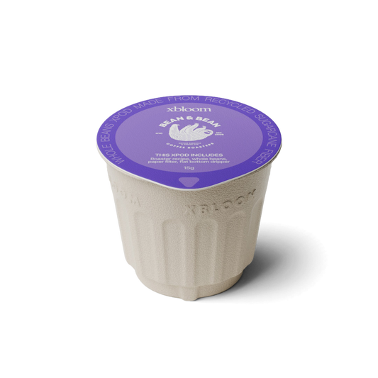 xBloom x Bean & Bean coffee xpod on a white background