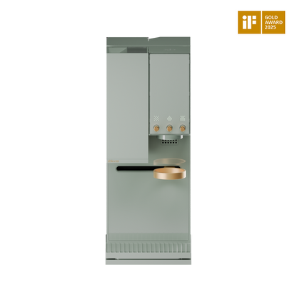 #Sage Green - Gold Knob