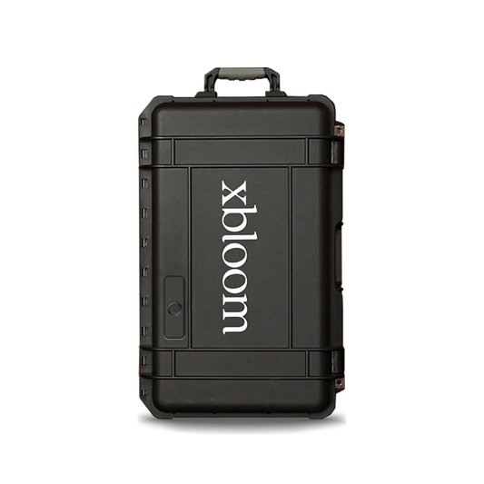 Black case with 'xbloom' branding on a white background